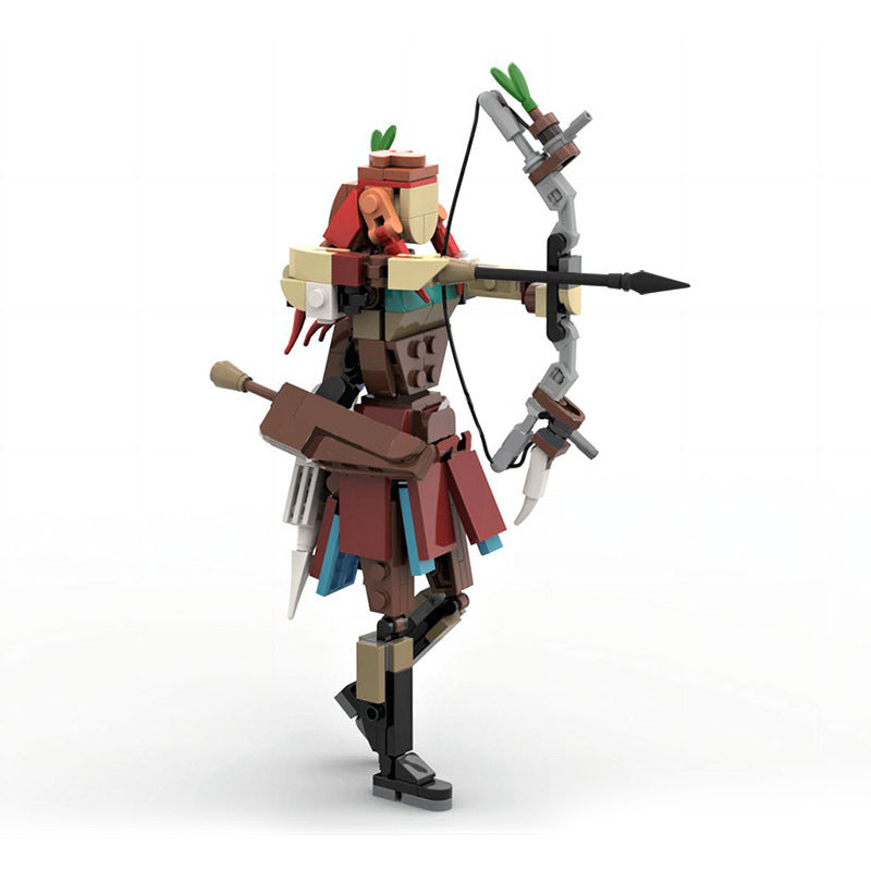 moc-120739 aloy articulated figure - horizon zero dawn - 240 pcs - 1