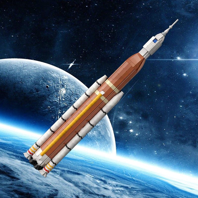 moc-121561 1:220 model of nasa sls block 1 rocket - 598 pcs - 3