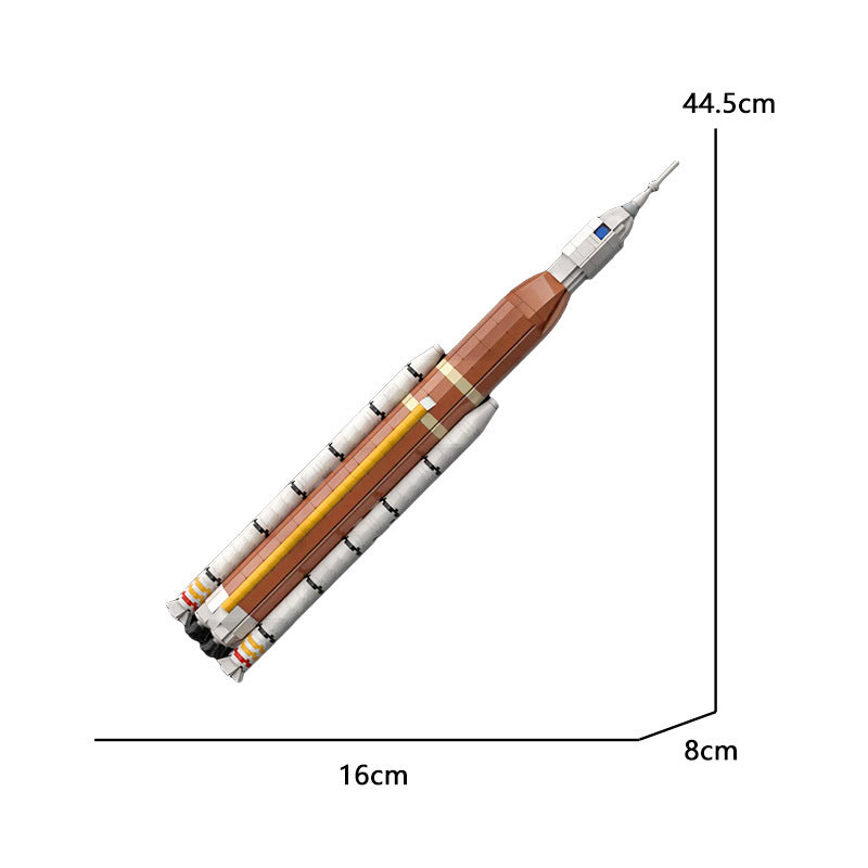 moc-121561 1:220 model of nasa sls block 1 rocket - 598 pcs - 5