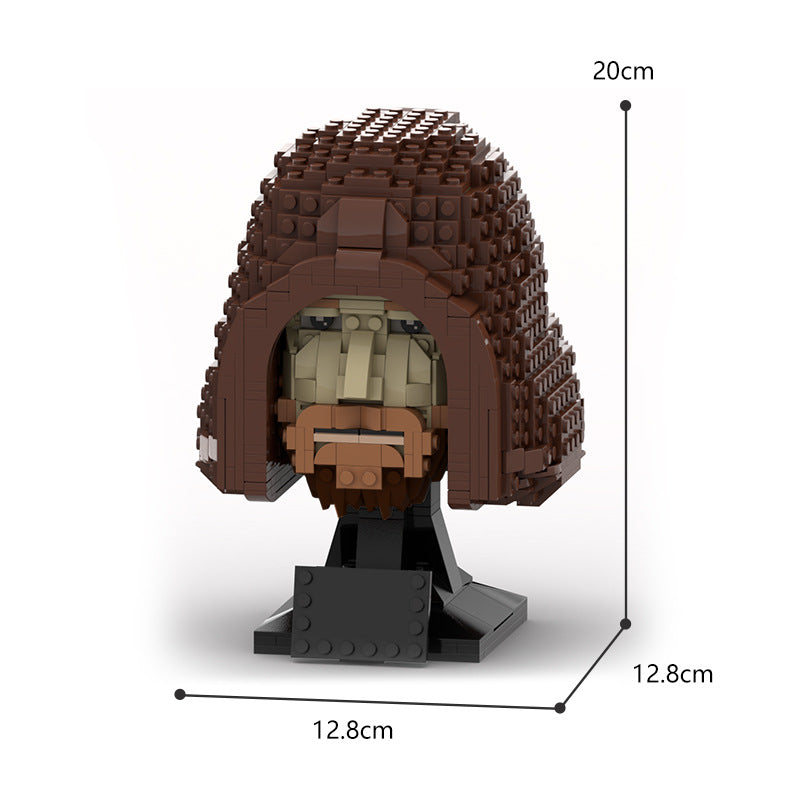 moc-121600 obiwan kenobi head - helmet collection - 832 pcs - 3