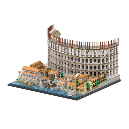 moc-123064 colosseum - lego compatible roman amphitheater set   3959 pcs - 1