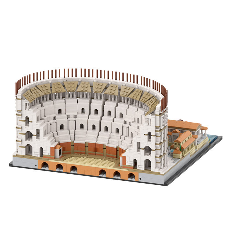 moc-123064 colosseum - lego compatible roman amphitheater set   3959 pcs - 2