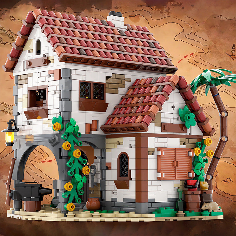 moc-124328 pirates blacksmith's house 1336 pcs - 4