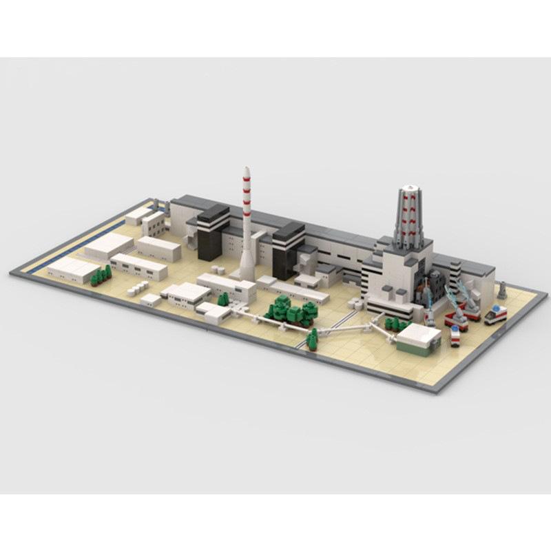 moc-124446 chernobyl power plant - block set - 1488 pcs - 1