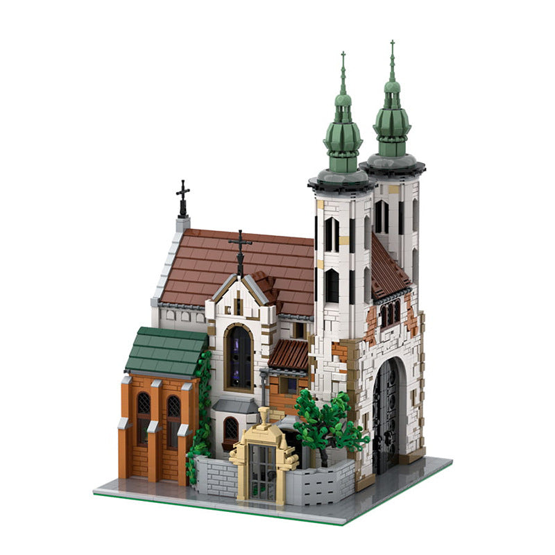 moc-124447 medieval andrew s church in cracow - 3056 pcs - 2