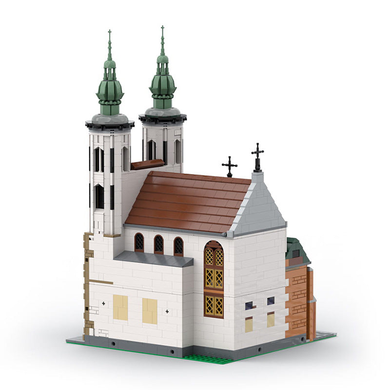 moc-124447 medieval andrew s church in cracow - 3056 pcs - 1