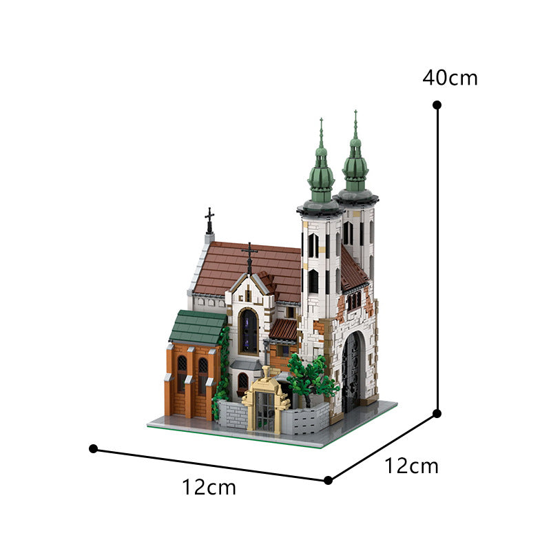 moc-124447 medieval andrew s church in cracow - 3056 pcs - 6