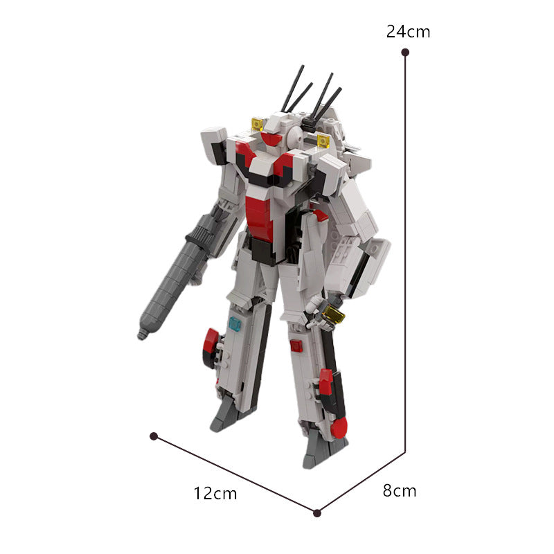 moc-124574 robotech / macross valkyrie b - mech mode - 484 pcs - 1