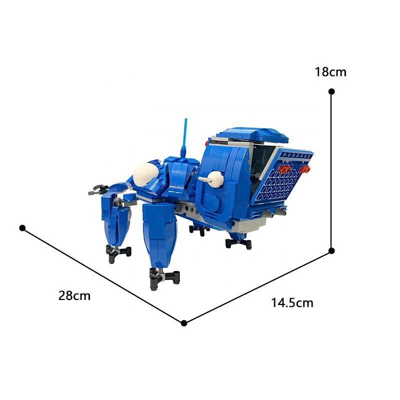 moc-124687 tachikoma from ghost in the shell - 676 pcs - 4