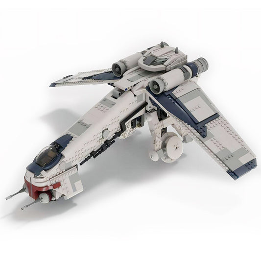 moc-124928 republic dropship v2 - 75337 at-te - star wars - 1