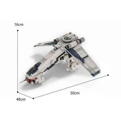 moc-124928 republic dropship v2 - 75337 at-te - star wars - 4