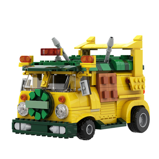 moc-125660 turtle van party wagon tmnt building set - 1