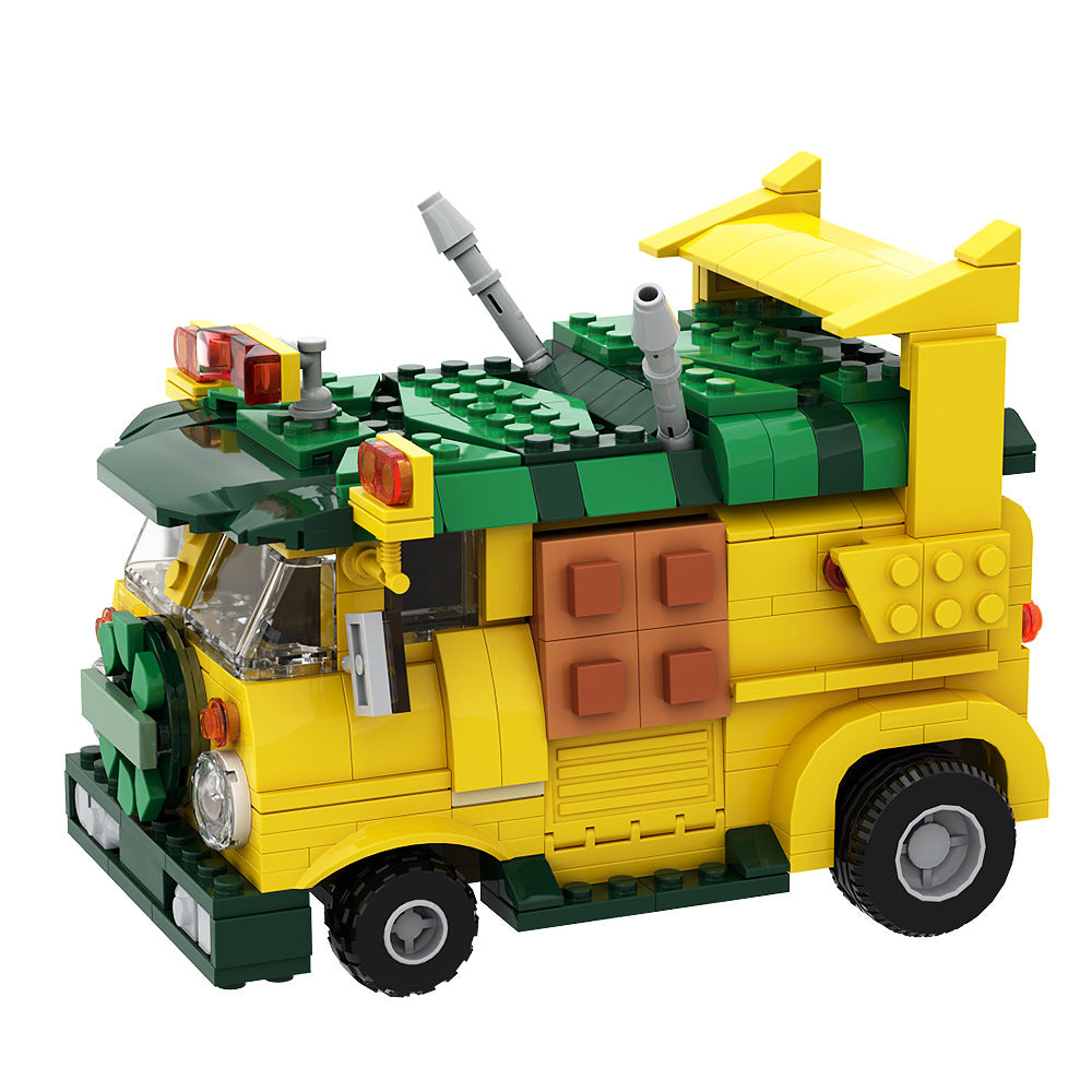 moc-125660 turtle van party wagon tmnt building set - 2