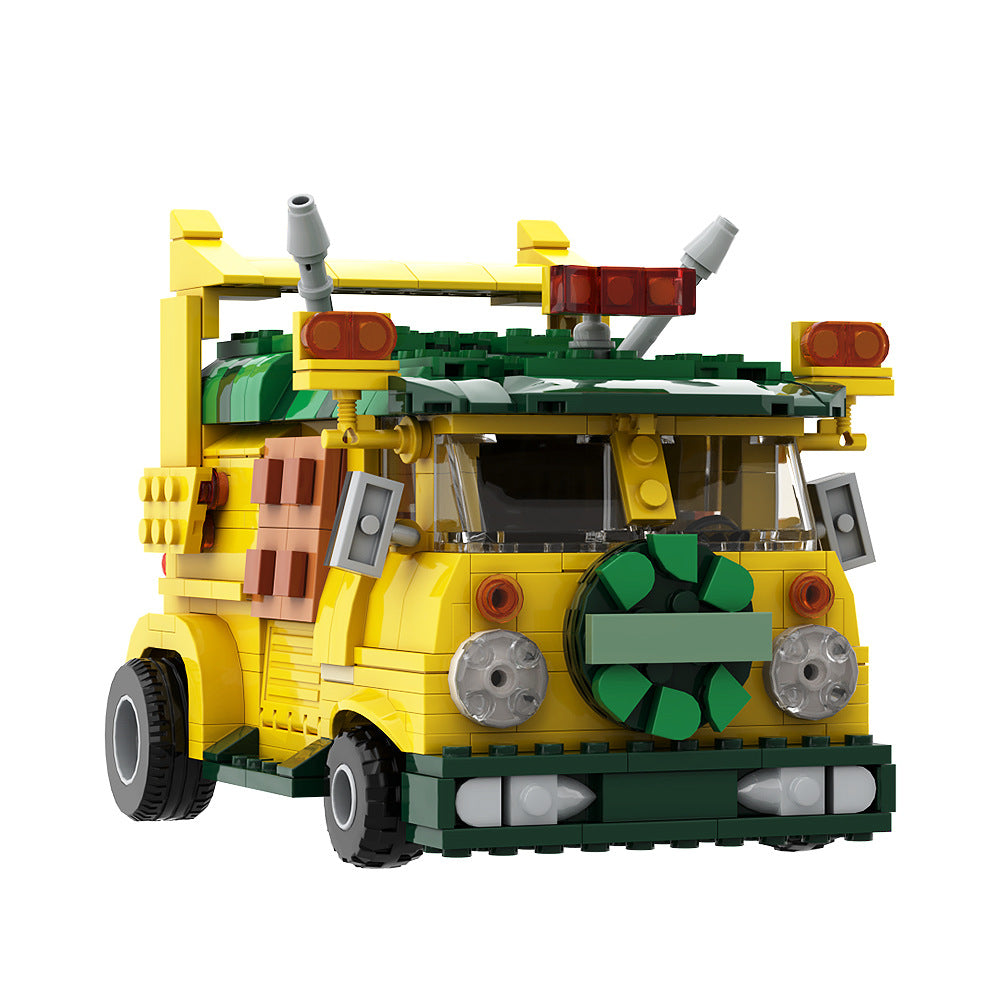 moc-125660 turtle van party wagon tmnt building set - 3