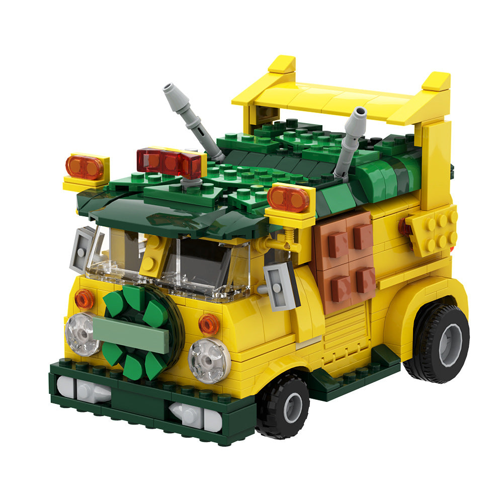 moc-125660 turtle van party wagon tmnt building set - 5