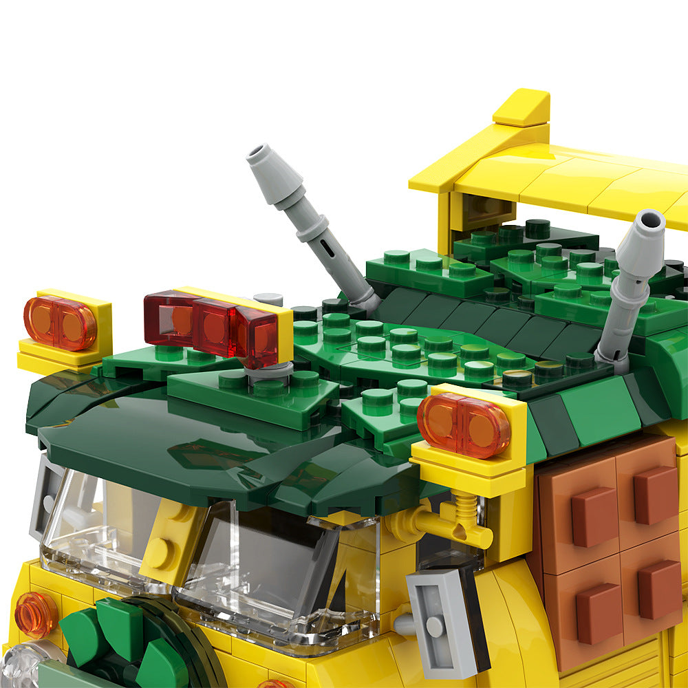 moc-125660 turtle van party wagon tmnt building set - 6