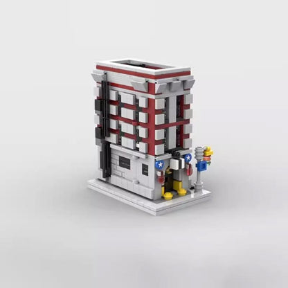 moc-126525 mini 75827 ghost busters firehouse - 646 pcs - 3