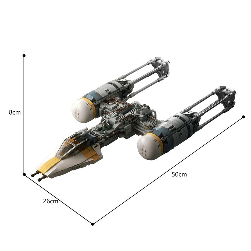 moc-126638 btl-a4 ywing gold squadron - star wars 75172 modification  - 5