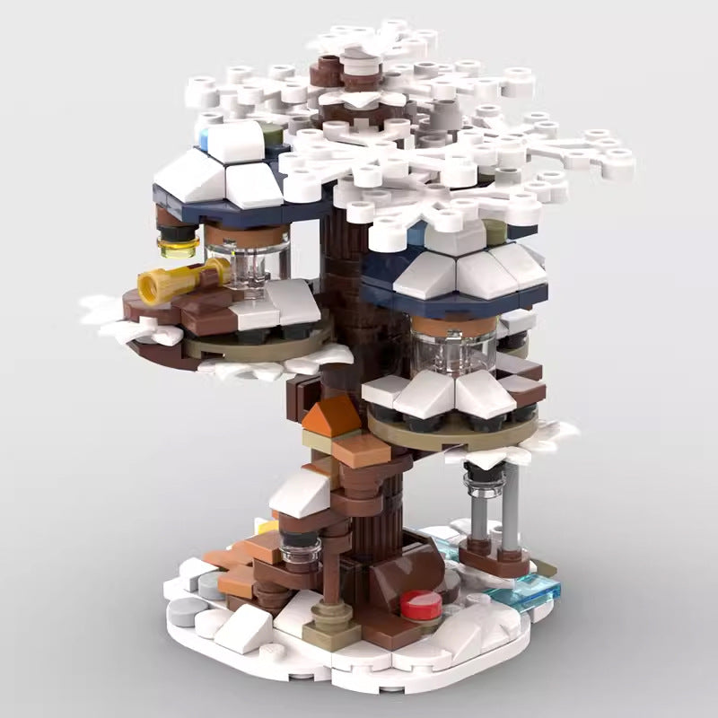 moc-126705 mini 21318 ideas tree house winter version - 4