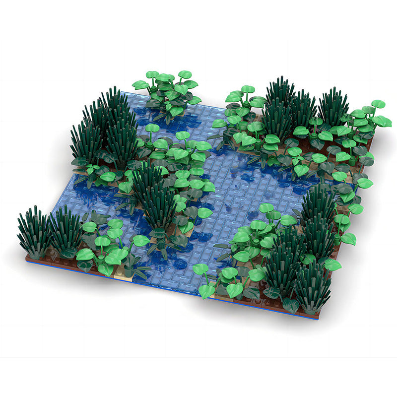 moc-127210 little water landscape - blocks set - 536 pcs - 2