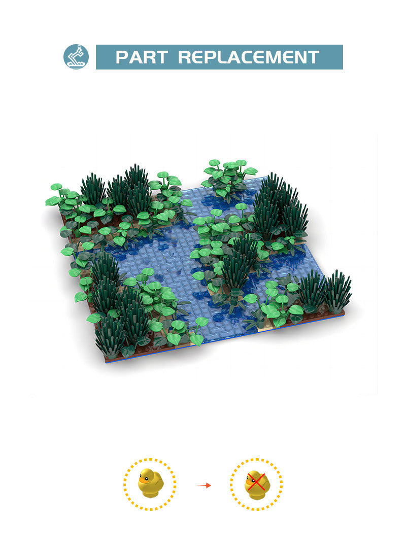 moc-127210 little water landscape - blocks set - 536 pcs - 3