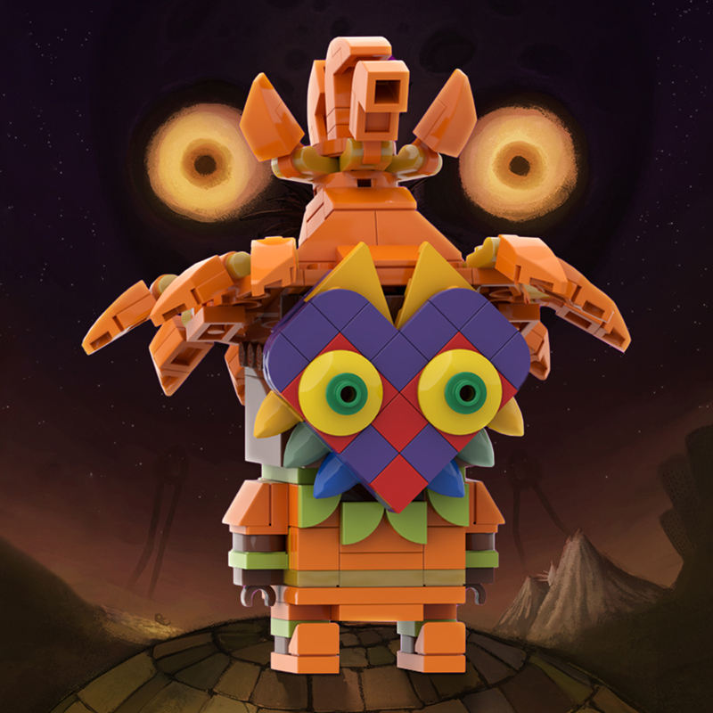 moc-129085 skull kid brickheadz - majora's mask | gobricks - 2