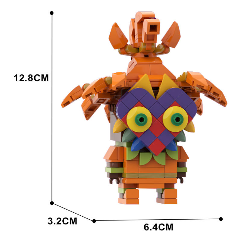 moc-129085 skull kid brickheadz - majora's mask | gobricks - 4