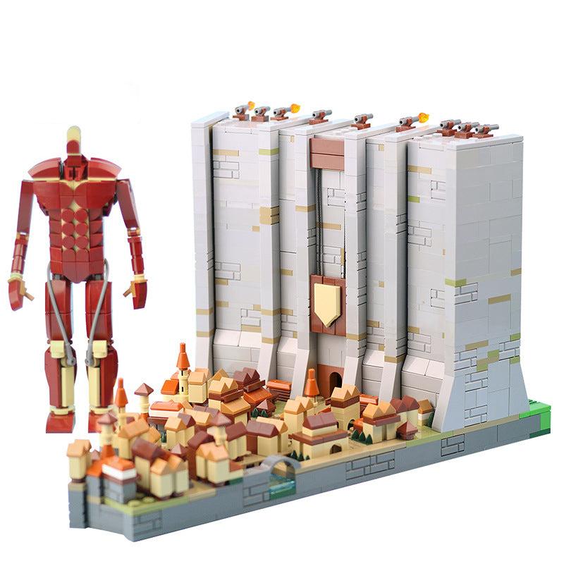 moc-129657 the wall attack on titan 1609 pcs - 1