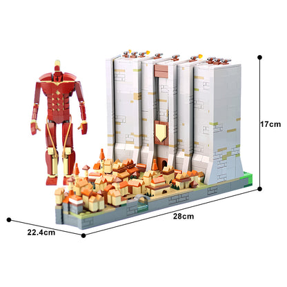 moc-129657 the wall - attack on titan | gobricks a1225 - 4