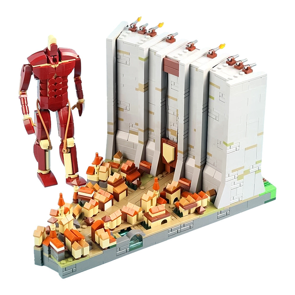 moc-129657 the wall - attack on titan | gobricks a1225 - 5