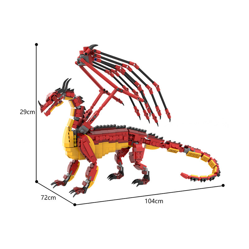 moc-131736 wings of fire skywing blocks set - 1083 pcs - 5