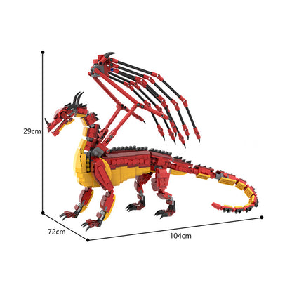 moc-131736 wings of fire skywing blocks set - 1083 pcs - 5