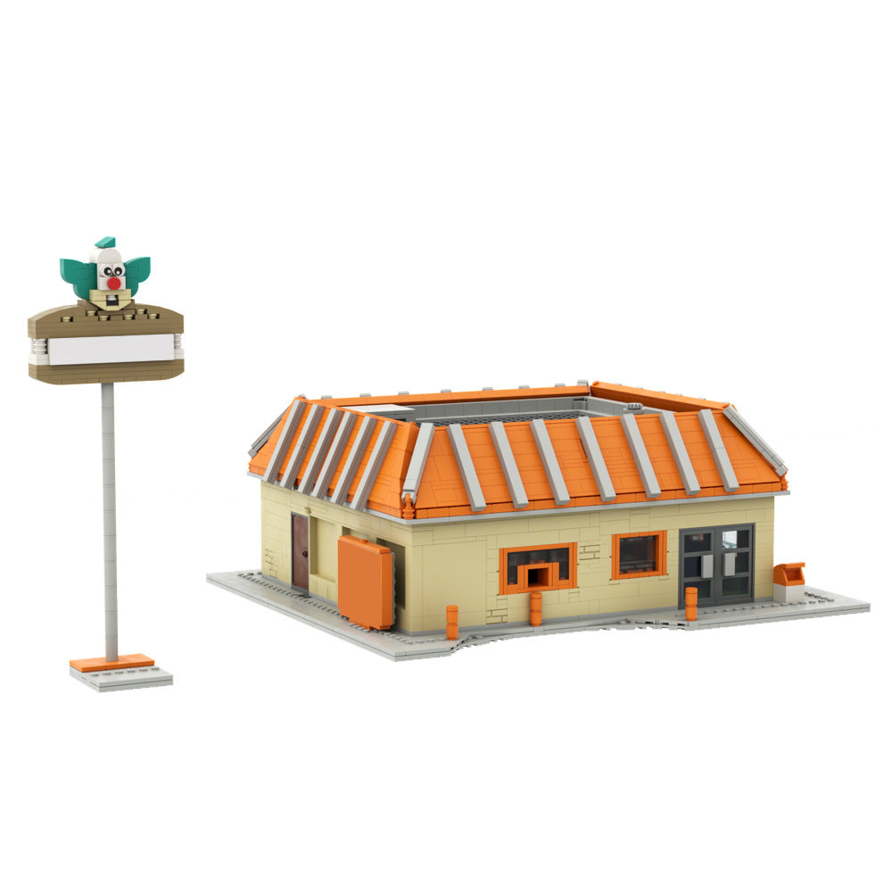 moc-132733 the simpsons krusty burger - 3079 pcs | gobricks a0866 - 2