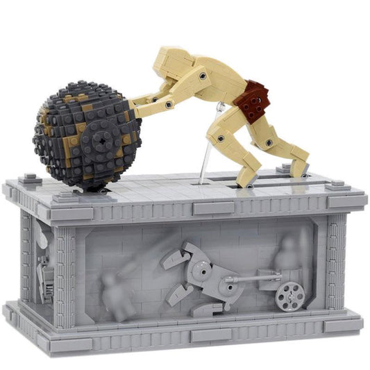 moc-13424 sisyphus kinetic sculpture - automata - 1222 pcs - 1