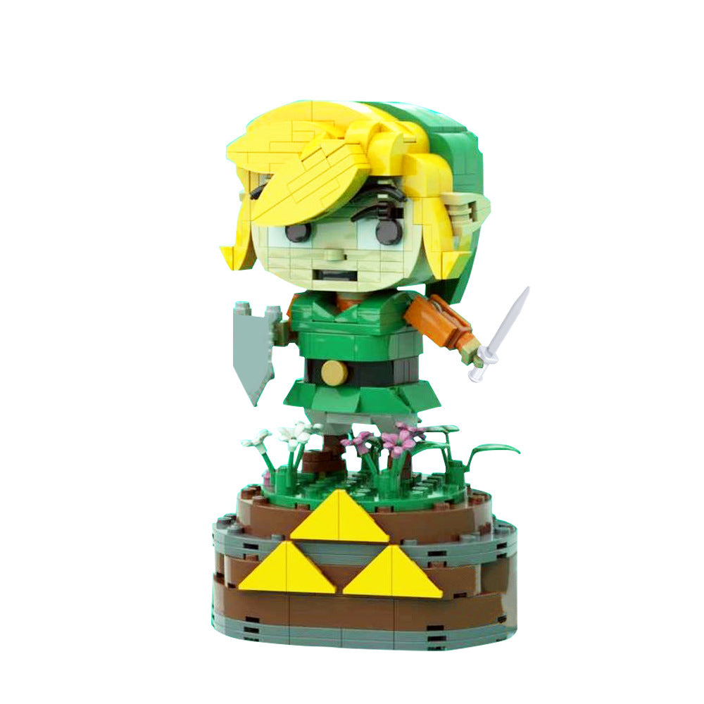 moc-136398 brickpop link building set - the legend of zelda - 2