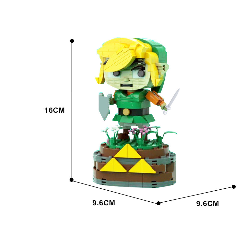 moc-136398 brickpop link building set - the legend of zelda - 5