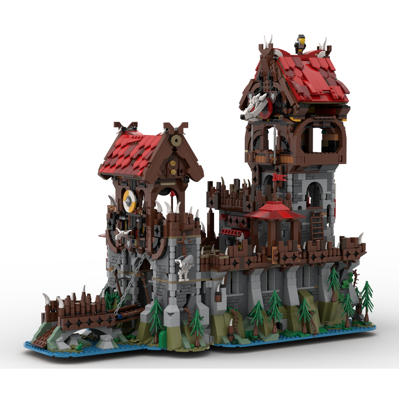 moc-136695 wolfpack tower & medieval ship classic castle - 4