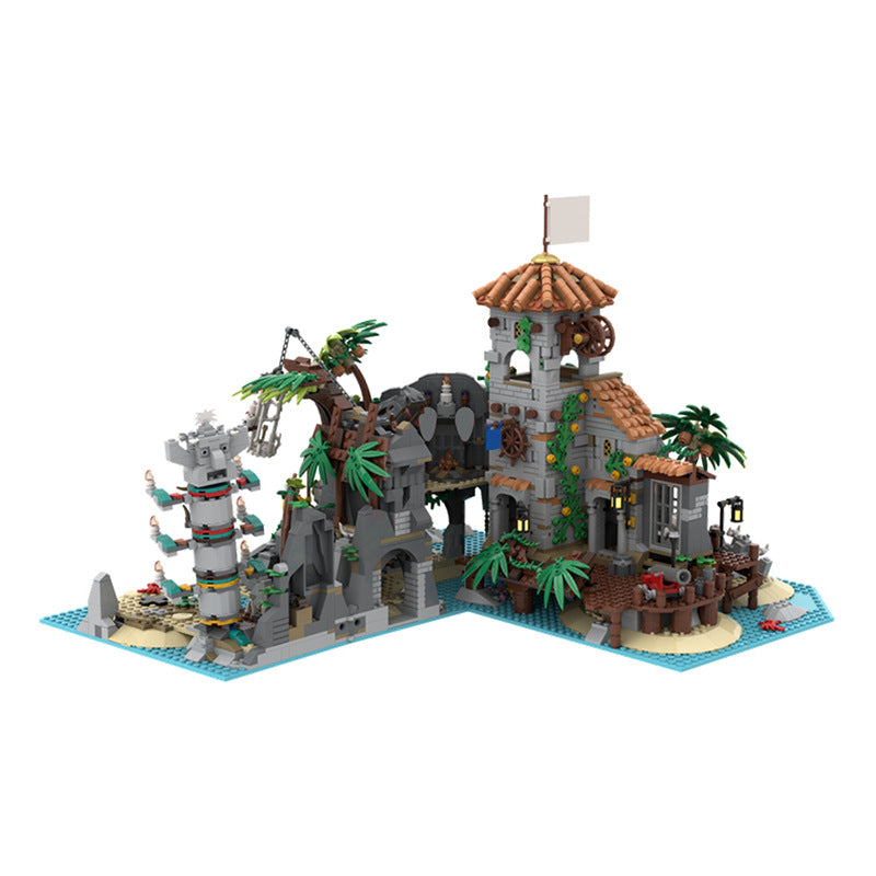 moc-138516 treasure island pirates of barracuda bay - 3123 pcs - 2