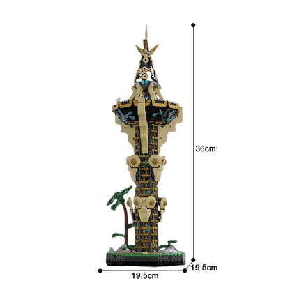 moc-139323 sheikah tower building set from the legend of zelda - 4