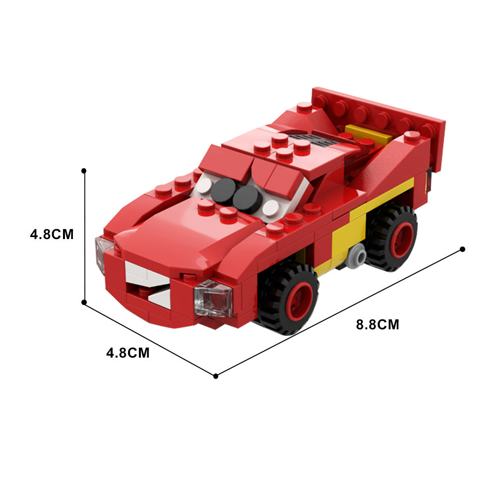 moc-139587 lightning mcqueen cars building blocks set - 2