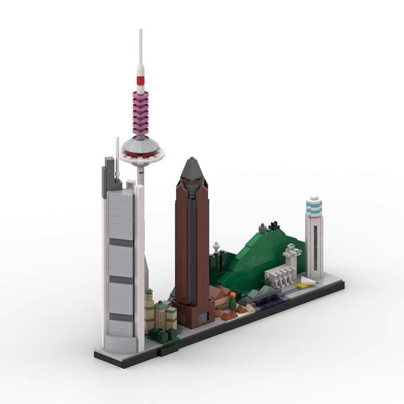 moc-139607 frankfurt am main skyline - 732 pcs - 3