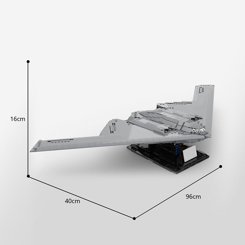 moc-141726 ghost bomber 1:72 scale b 2 spirit - 1847 pcs - 8