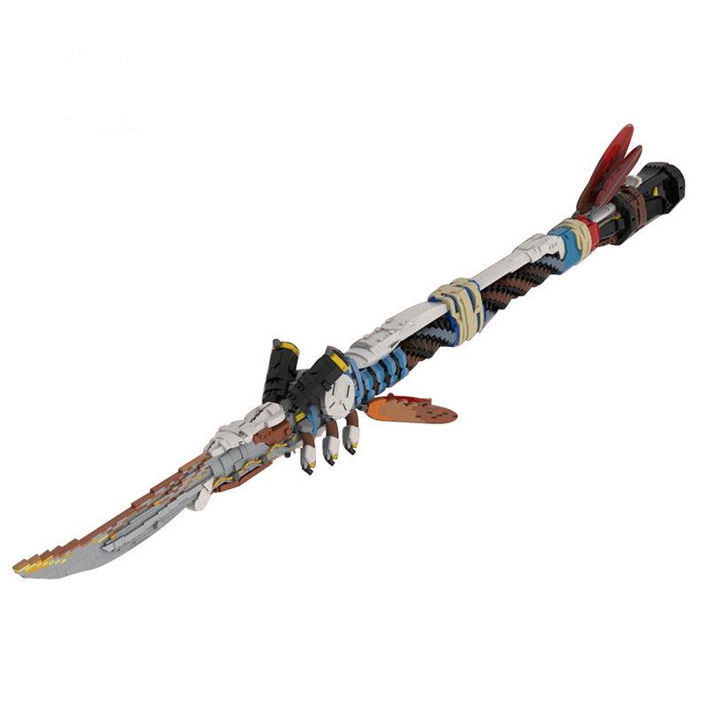 moc-142400 horizon forbidden west 1:1 scale champion's spear - 3427 pcs - 1