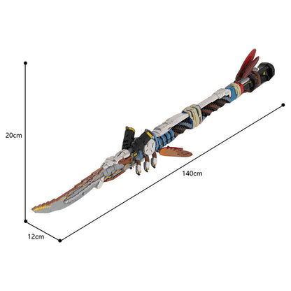 moc-142400 horizon forbidden west 1:1 scale champion's spear - 3427 pcs - 5