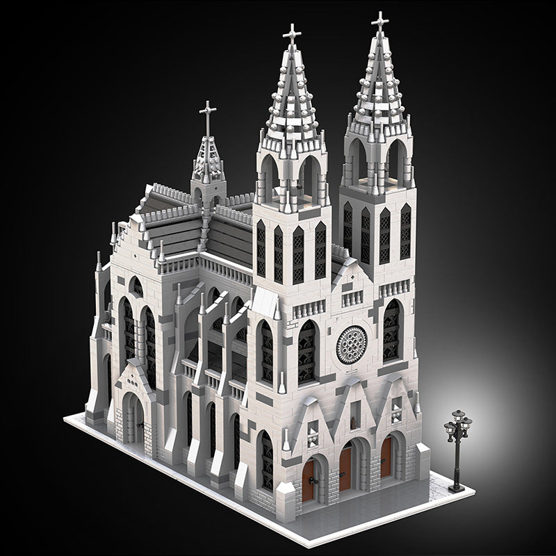 moc-148170 gothic cathedral medieval building - 4165 pcs - 2