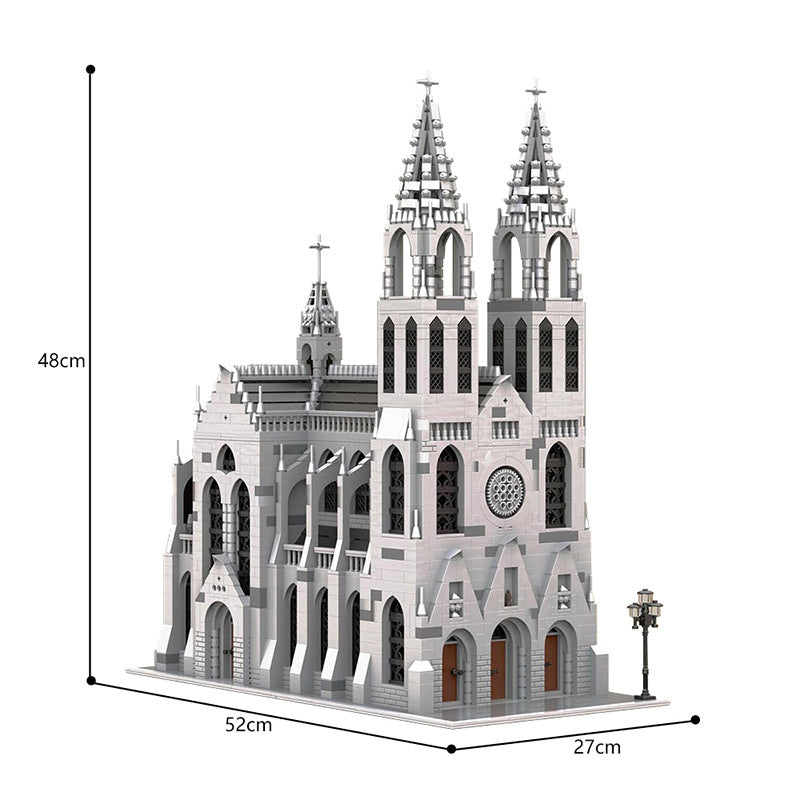 moc-148170 gothic cathedral medieval building - 4165 pcs - 4