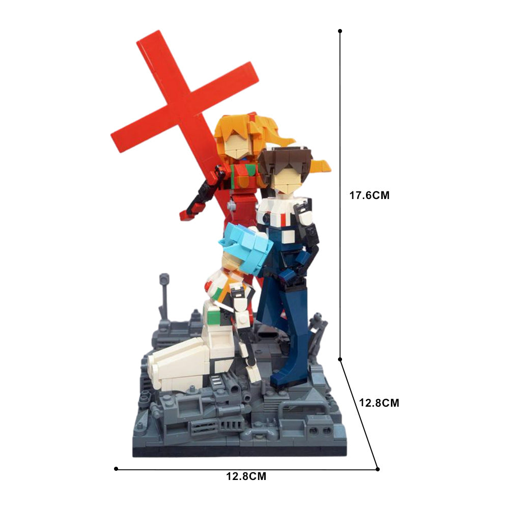 moc-150218 evangelion pilots diorama building blocks - 2