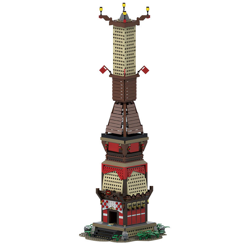 moc-150356 zelda tears of the kingdom   skyview tower - 1662 pcs - 1