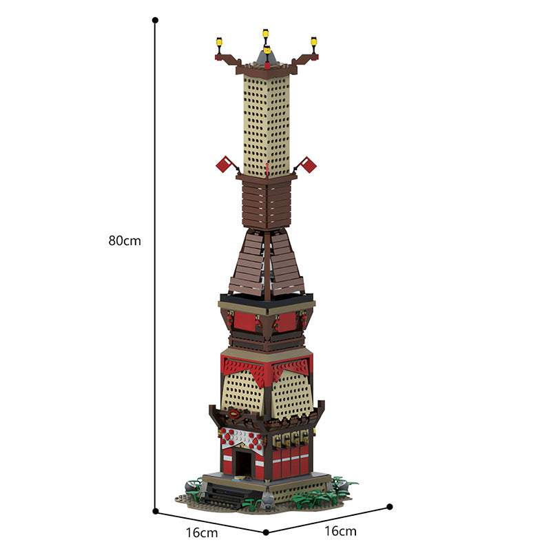 moc-150356 zelda tears of the kingdom   skyview tower - 1662 pcs - 4