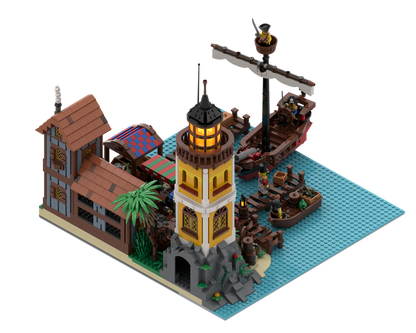 moc-152423 harbor pirates world #3 2155 pcs 3
 